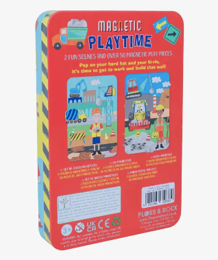 Construction Magnetic Play Tin