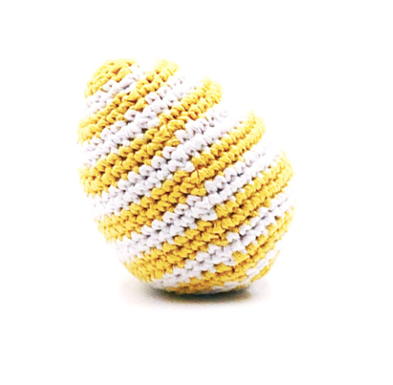 Yellow Stripy Easter Egg