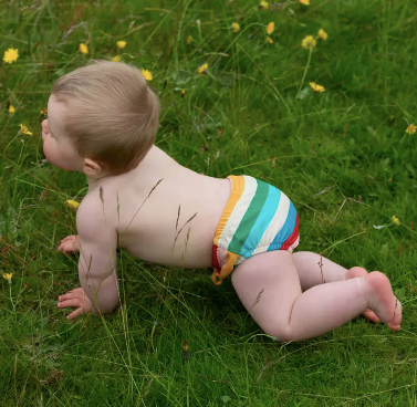 Rainbow Stripe Swim Nappy