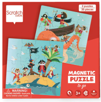 Magnetic Puzzle Book - Pirates