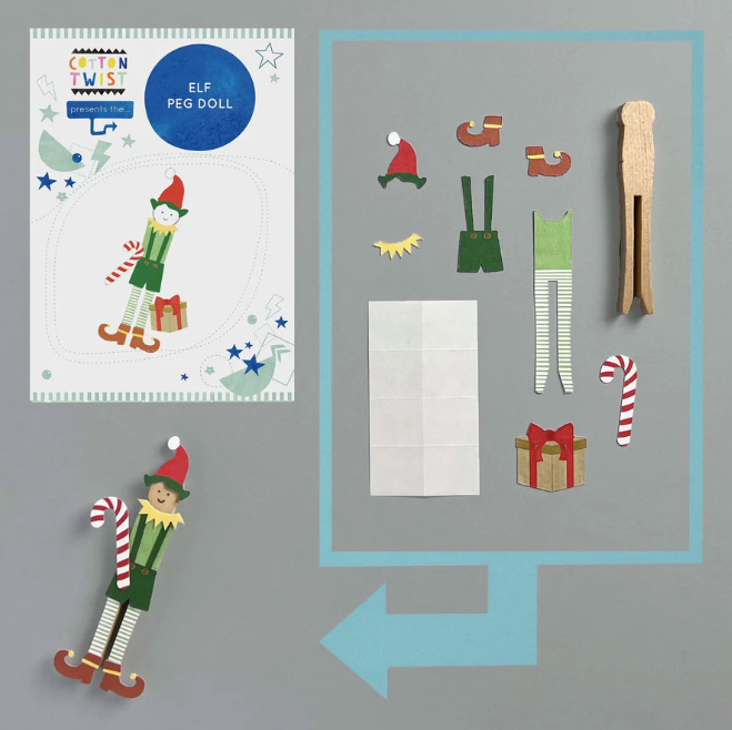 Make Your Own Elf Peg Doll