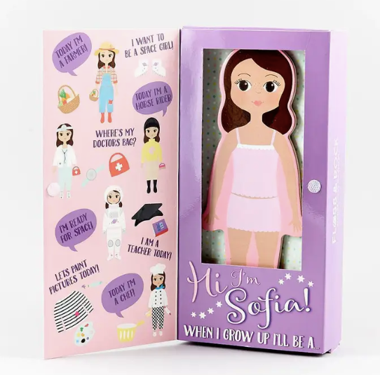 Wooden Magnetic Dress Up Doll - Sofia