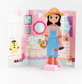 Wooden Magnetic Dress Up Doll - Sofia