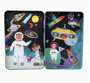 Space Magnetic Play Tin