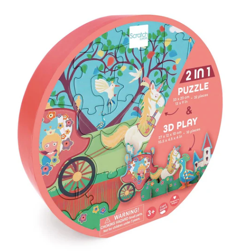 3D Princess Play Puzzle