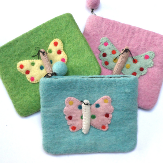 Pastel Butterfly Purses