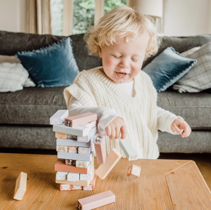 Farmyard Animals Tumbling Tower