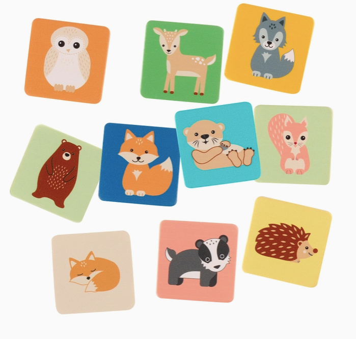 Wooden Animal Memory Game