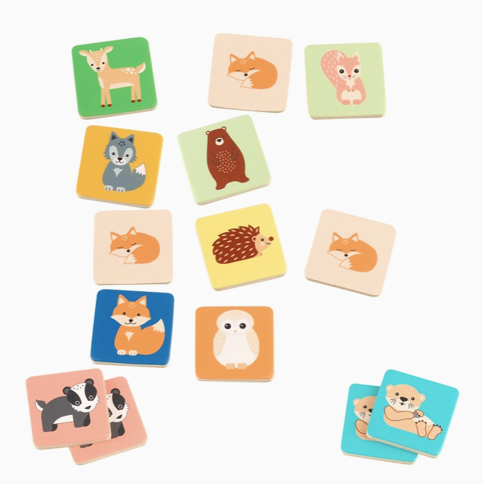 Wooden Animal Memory Game