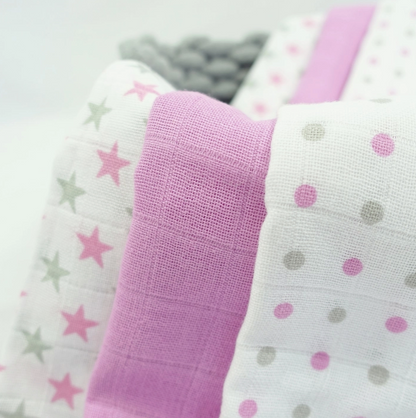 100% Cotton Muslin Squares - Stars