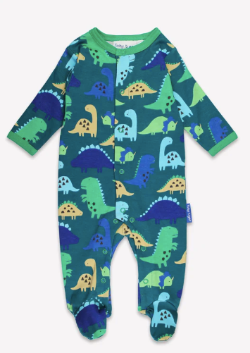 Tonal Dinosaur Sleepsuit