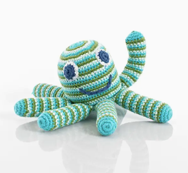 Deep Green Octopus Rattle