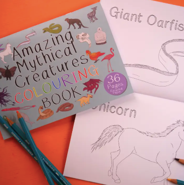 Amazing Mythical Creatures Colouring Book