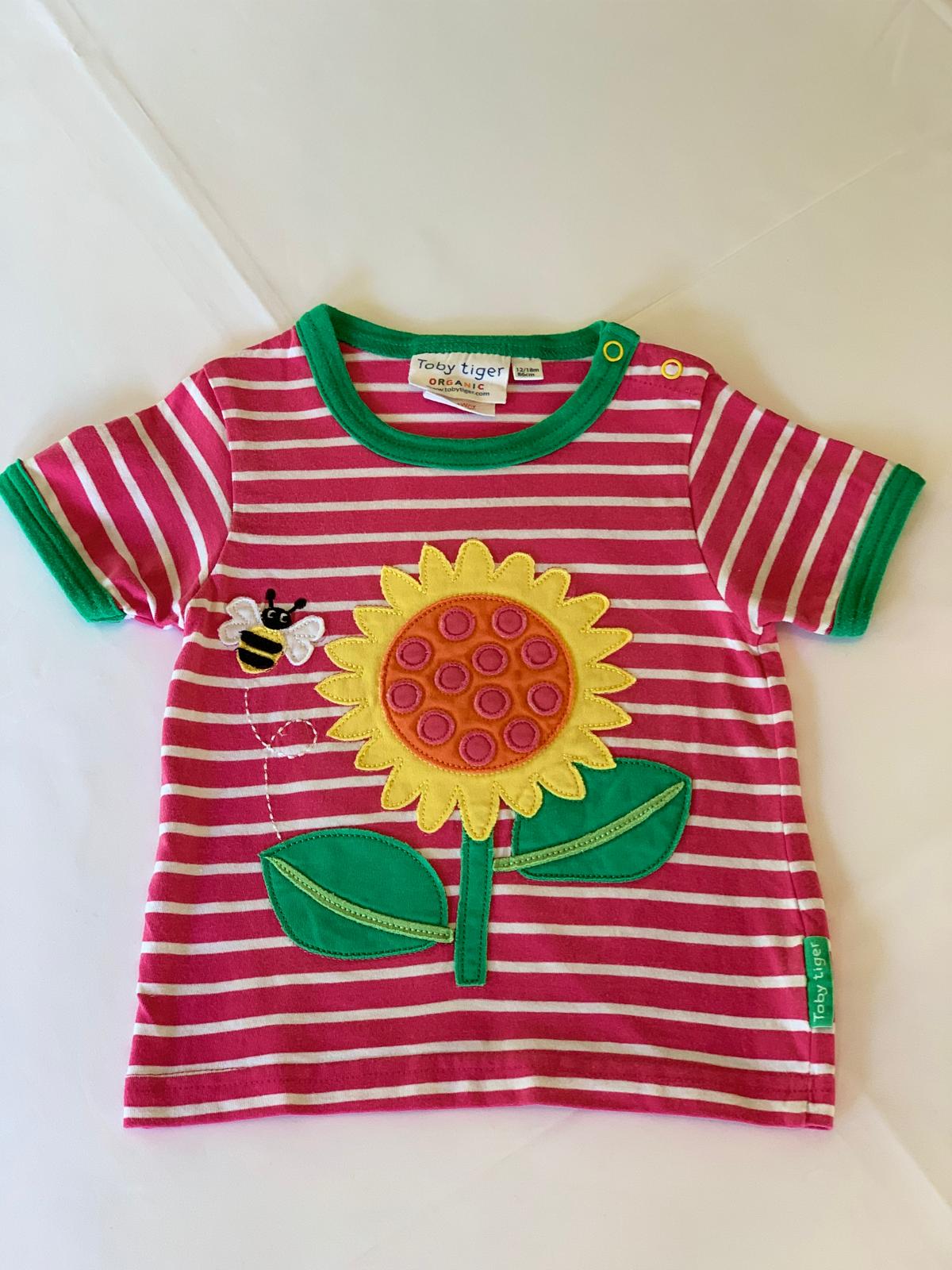 Toby Tiger Sunflower T-Shirt 12-18 months