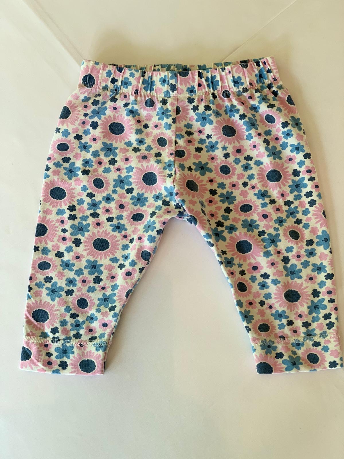 Kite Pink and Blue Flower Leggings 9-12 months