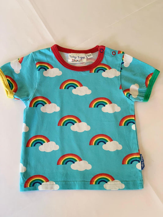 Toby Tiger Rainbow T-Shirt 6-12 months