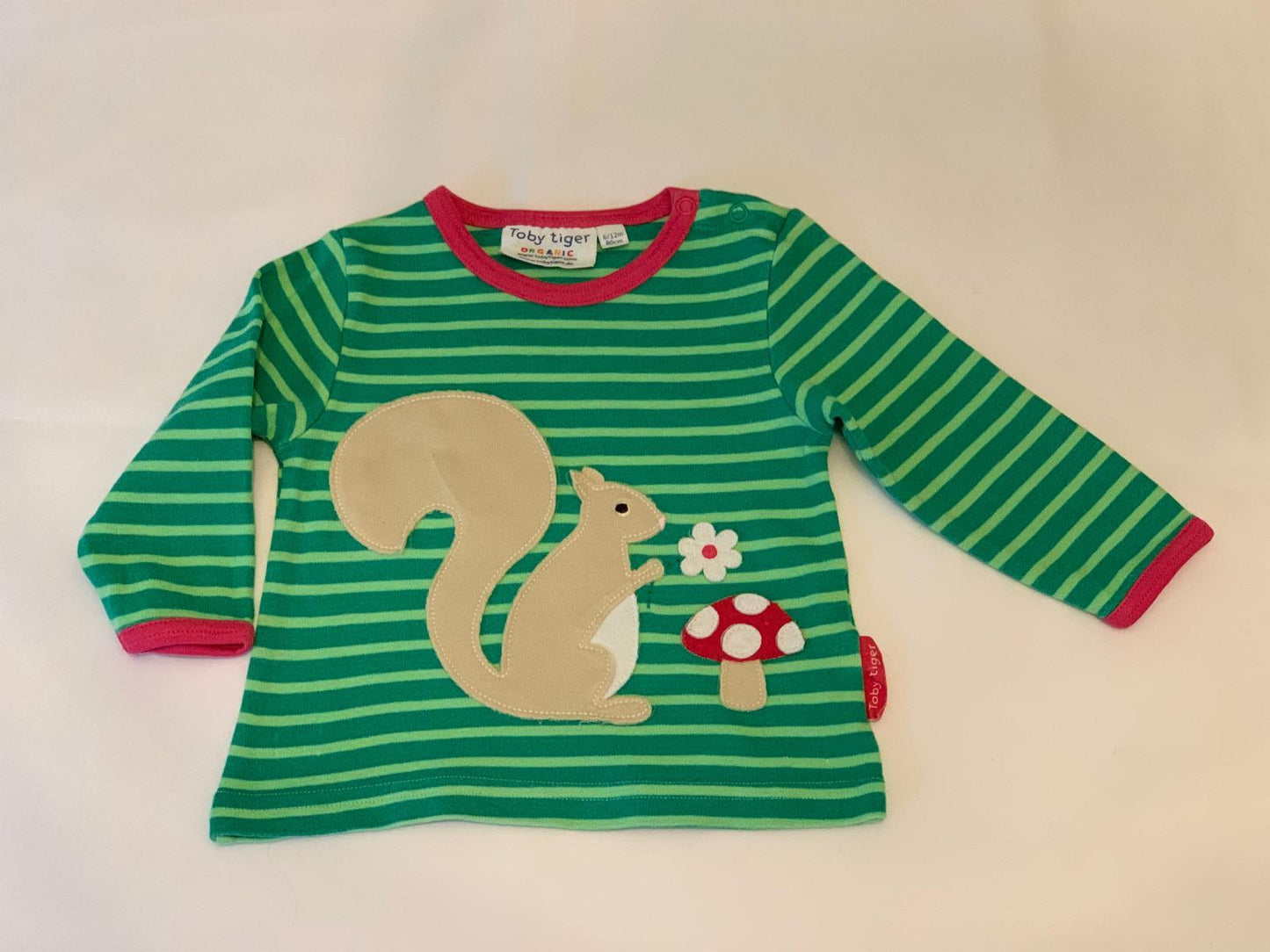 Toby Tiger Squirrel T-Shirt 6-12 months