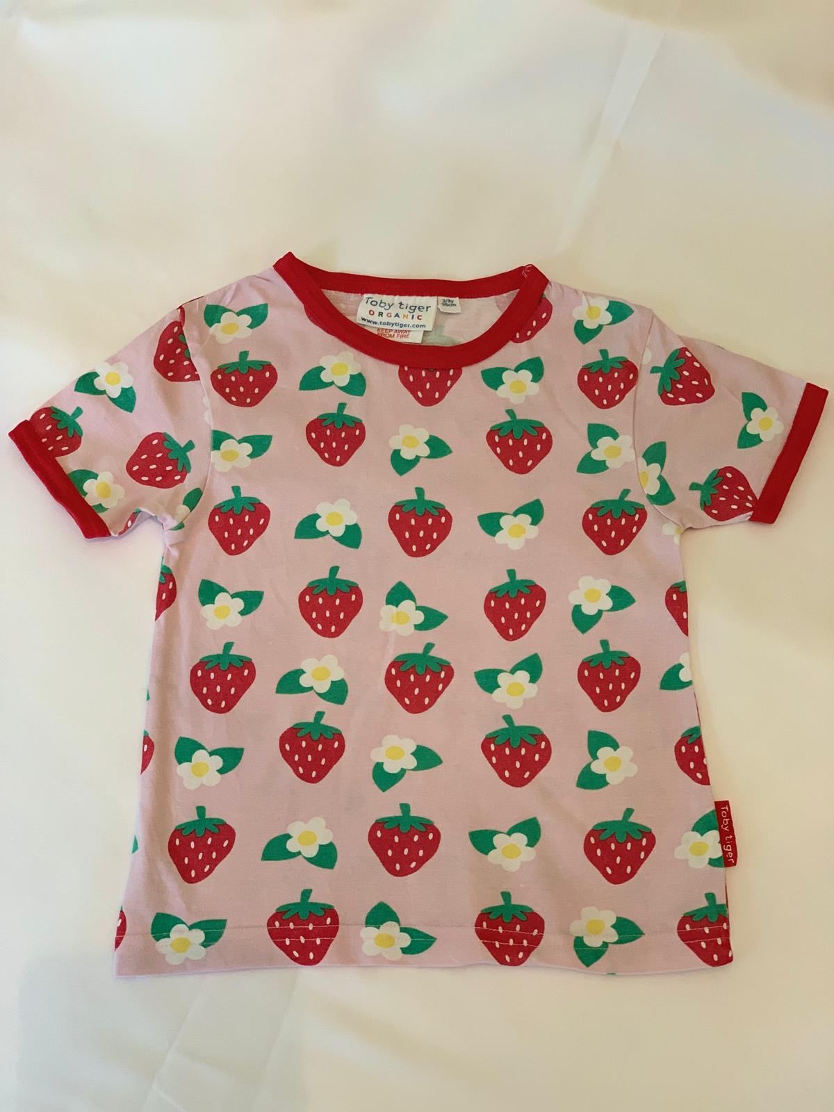 Toby Tiger Strawberry T-Shirt 2-3 Years