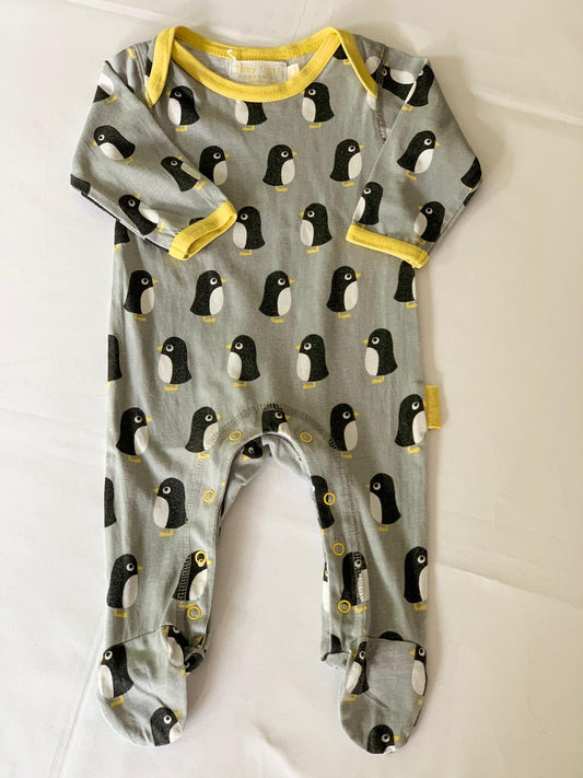 Toby Tiger Penguin Sleepsuit 3-6 months