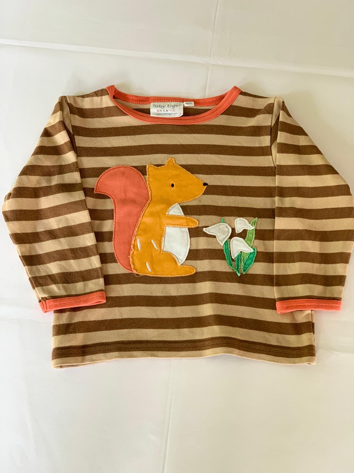 Toby Tiger Squirrel T-Shirt 2-3 years