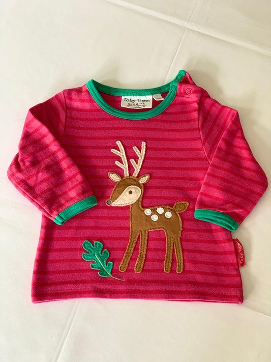 Toby Tiger Reindeer T-Shirt 6-12 months