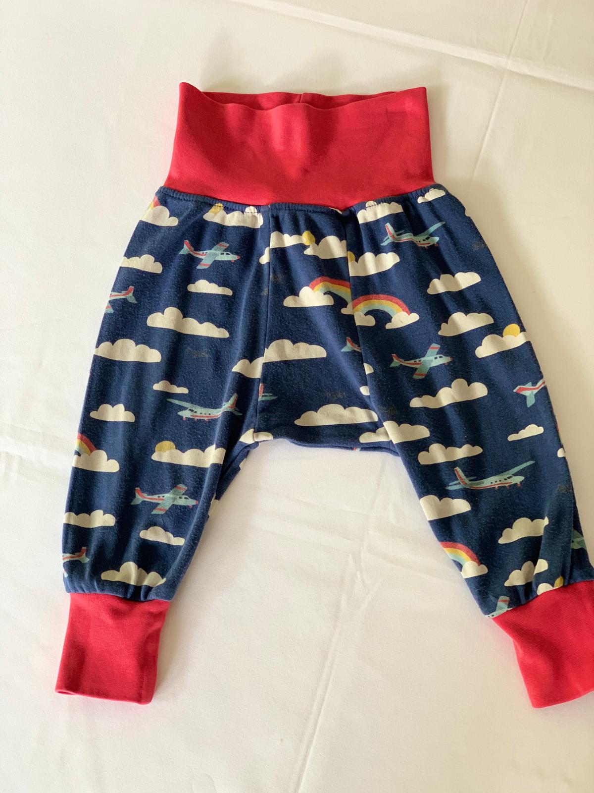 Frugi Parsnip Pants Marine Blue Fly Away 6-12 months