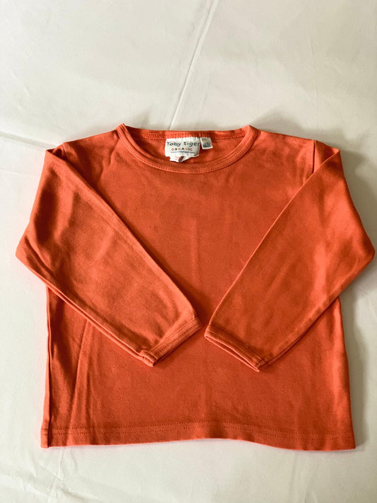 Toby Tiger Orange Long Sleeved T-Shirt 2-3 years