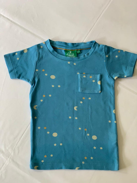 Little Green Radicals Blue Star T-Shirt 2-3 Years